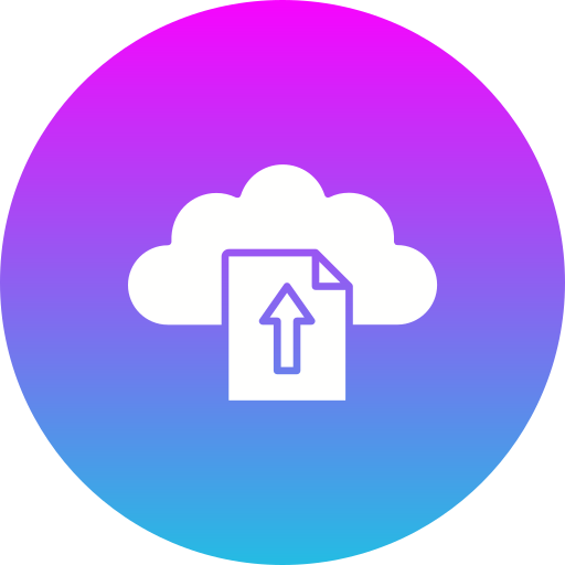 cloud-upload Generic gradient fill icon