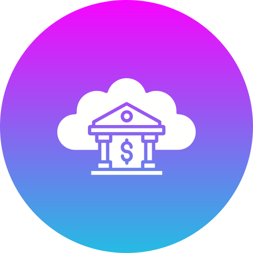 servizi bancari in cloud Generic gradient fill icona