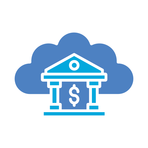 cloud banking Generic color fill icon