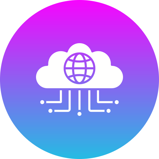 cloud network Generic gradient fill icon