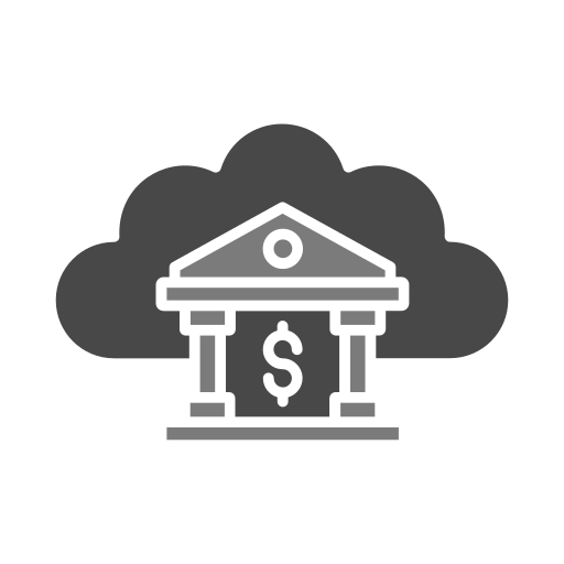 bankowość w chmurze Generic color fill ikona
