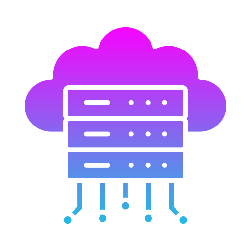 Облачный сервер Generic gradient fill иконка