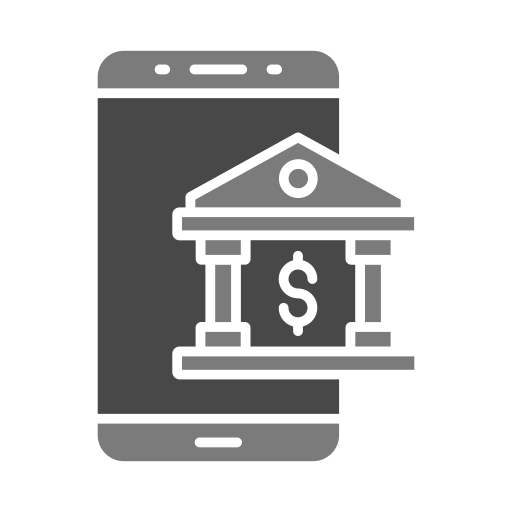 services bancaires en ligne Generic color fill Icône