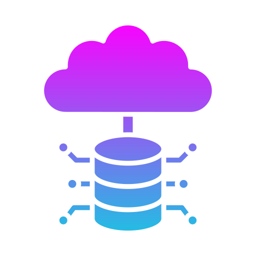 Cloud storage Generic gradient fill icon