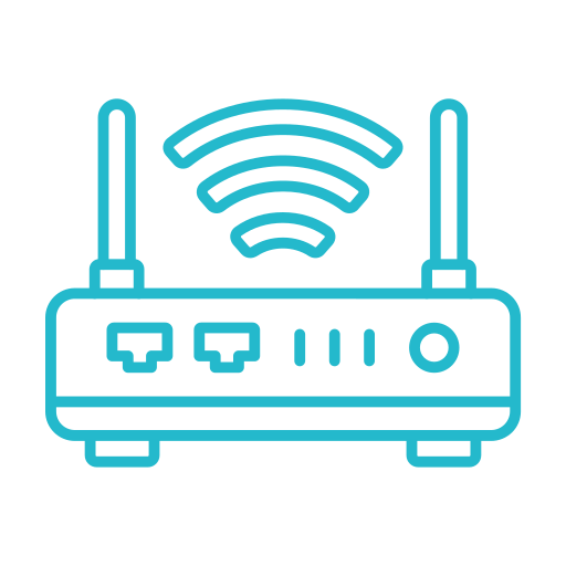Wireless router Generic color outline icon