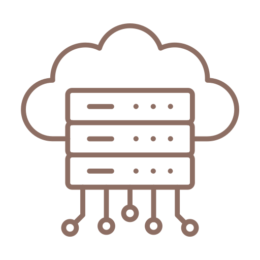 servidor en la nube Generic color outline icono