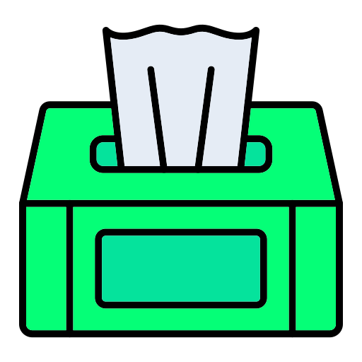 ティッシュボックス Generic color lineal-color icon