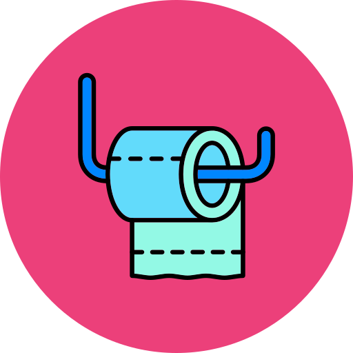 toiletpapier Generic color lineal-color icoon