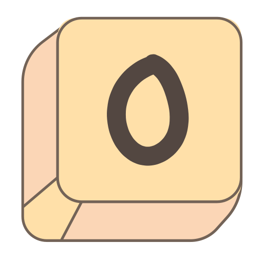letra o Generic color lineal-color icono