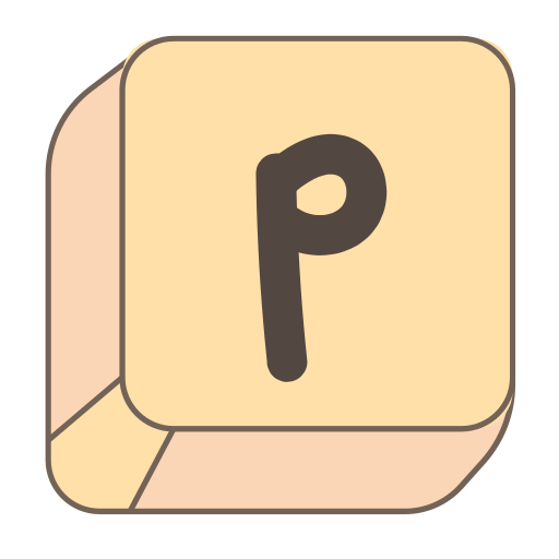 litera p Generic color lineal-color ikona