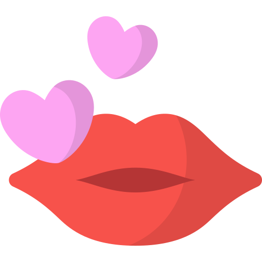 pocałunek Generic color fill ikona