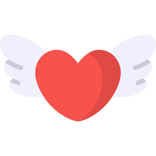 Heart wings Generic color fill icon