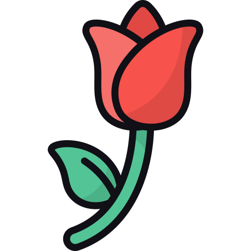 薔薇 Generic color lineal-color icon