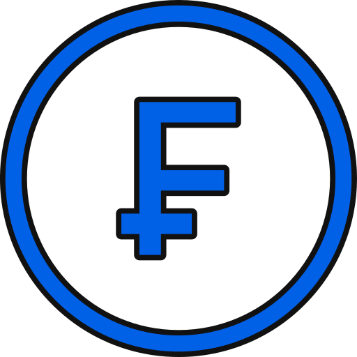 Franc sign Generic color lineal-color icon