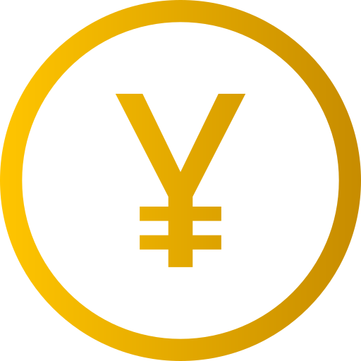 yuan Generic gradient outline icoon