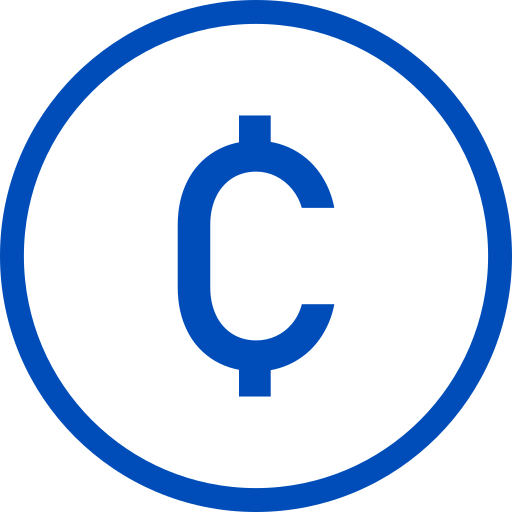 cedi-teken Generic color outline icoon
