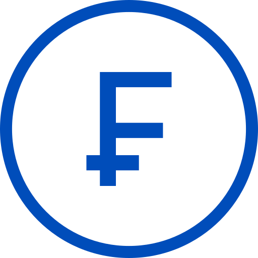 znak franka Generic color outline ikona