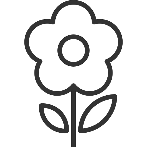 flor Generic black outline icono