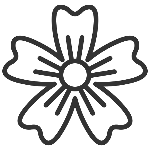 flor Generic black outline icono