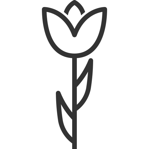 Тюльпан Generic black outline иконка