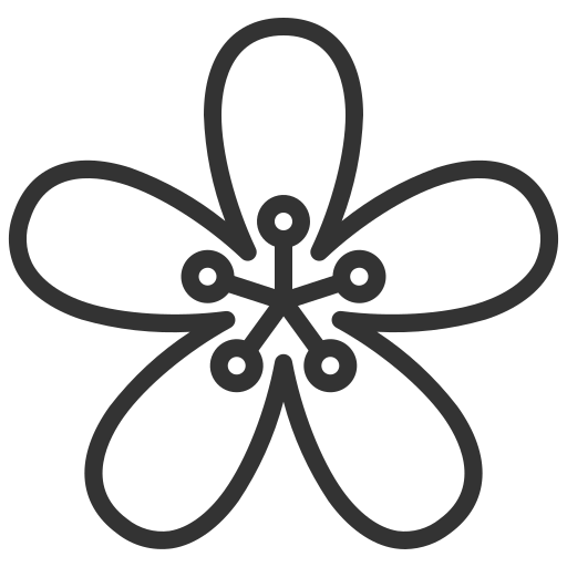 Цветок Generic black outline иконка