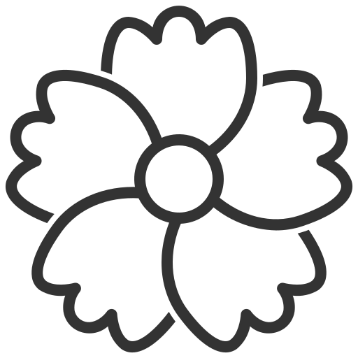 flor Generic black outline Ícone