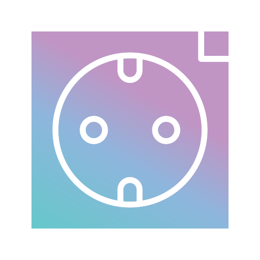 電気ソケット Generic gradient fill icon