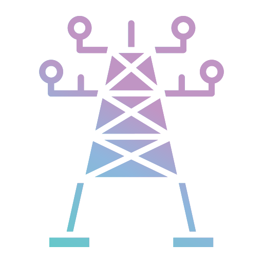 torre electrica Generic gradient fill icono