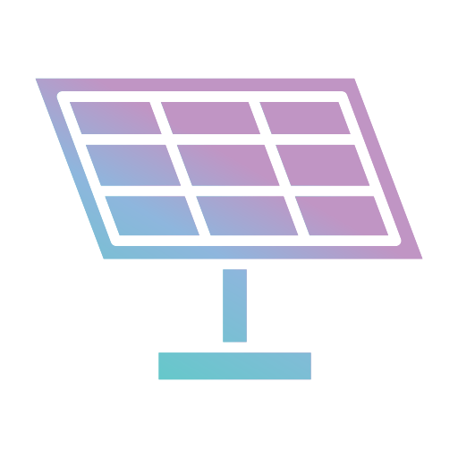 energía solar Generic gradient fill icono