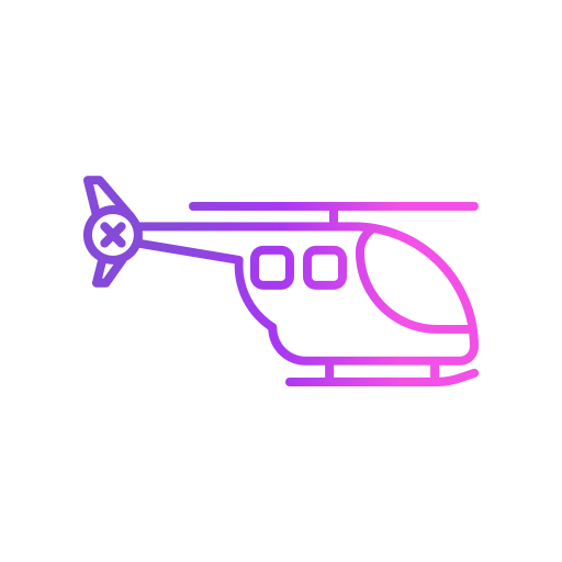 helicóptero Generic gradient outline icono
