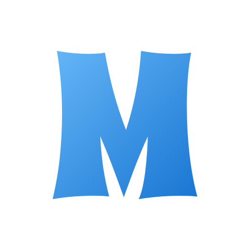 Letter m Generic gradient fill icon