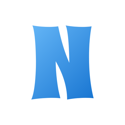 Letter N Generic gradient fill icon