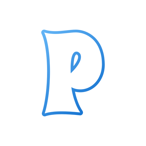 文字 p Generic gradient outline icon