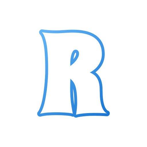 편지 r Generic gradient outline icon