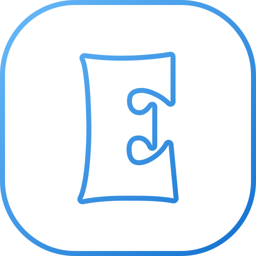 文字e Generic gradient outline icon