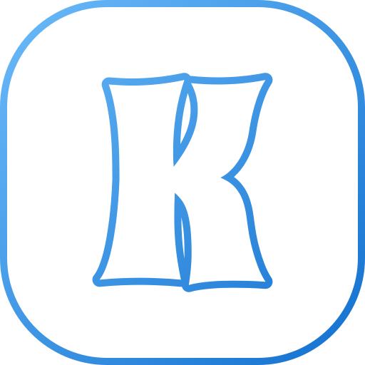 letra k Generic gradient outline icono