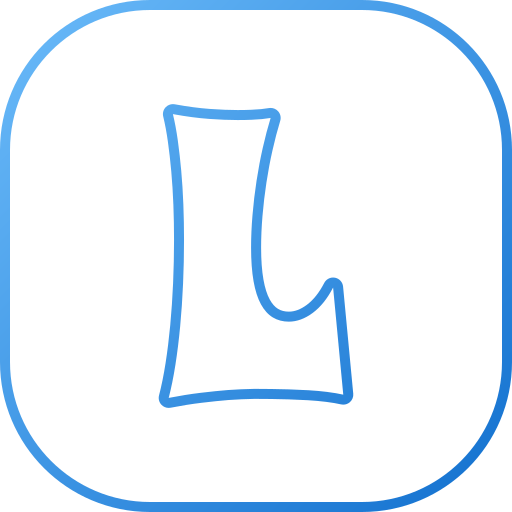 lettera l Generic gradient outline icona