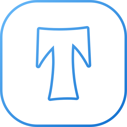 buchstabe t. Generic gradient outline icon