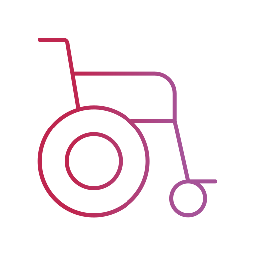 wheel chair Generic gradient outline icon