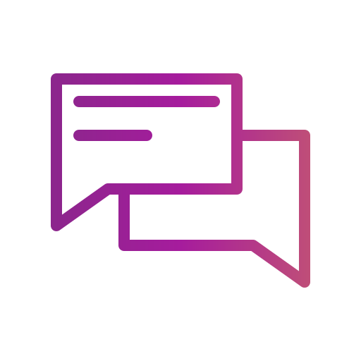 Chat Generic gradient outline icon