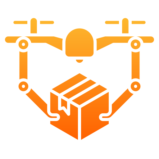 Drone delivery Generic gradient fill icon