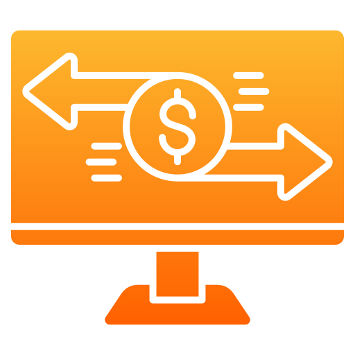 Money Transfer Generic gradient fill icon