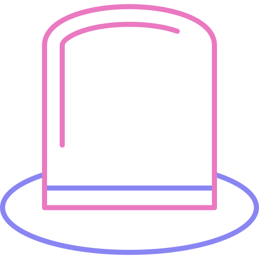 hoge hoed Generic color outline icoon