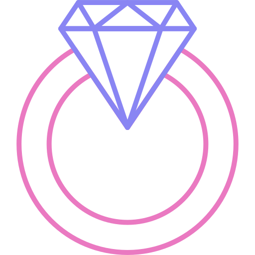 anello di diamanti Generic color outline icona