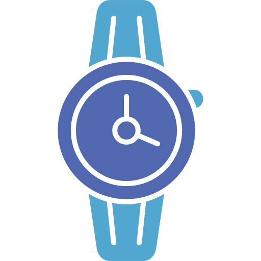 orologio da polso Generic color fill icona
