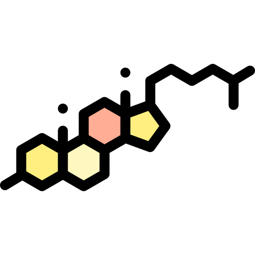 コレステロール Detailed Rounded Lineal color icon