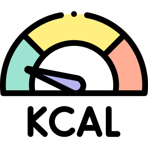 calorías Detailed Rounded Lineal color icono