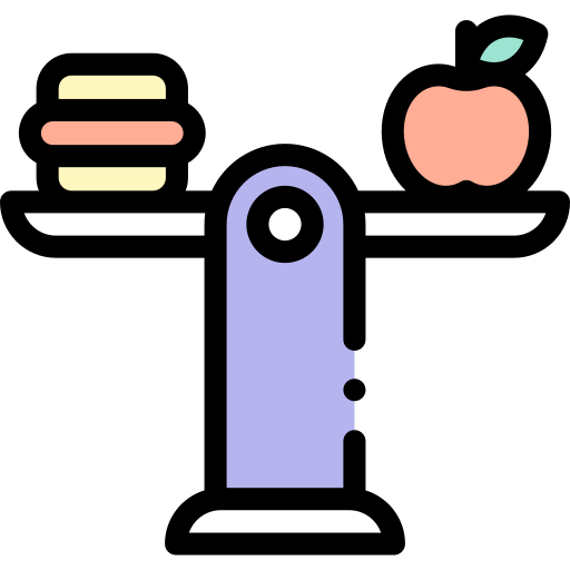 zbilansowana dieta Detailed Rounded Lineal color ikona