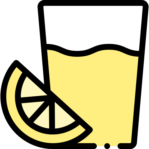 레몬 주스 Detailed Rounded Lineal color icon