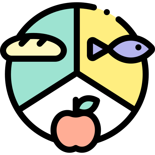 nutrition Detailed Rounded Lineal color иконка